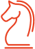 A red horse is shown in an image.